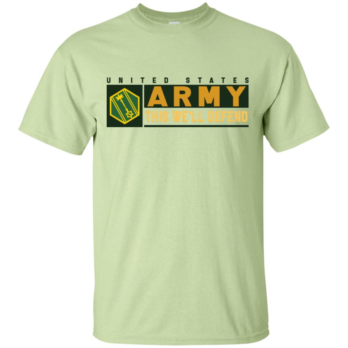 US Army 46TH MILITARY POLICE COMMAND- This We'll Defend T-Shirt On Front For Men-TShirt-Army-Veterans Nation