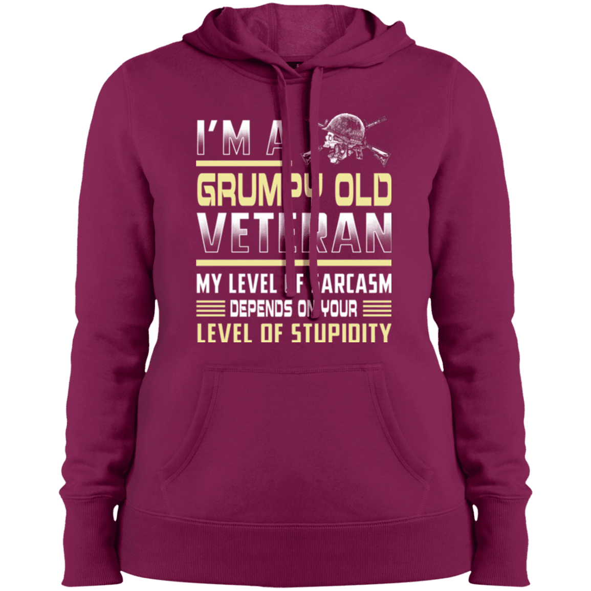 Military T-Shirt "Grumpy Old Veteran - Women" Front-TShirt-General-Veterans Nation