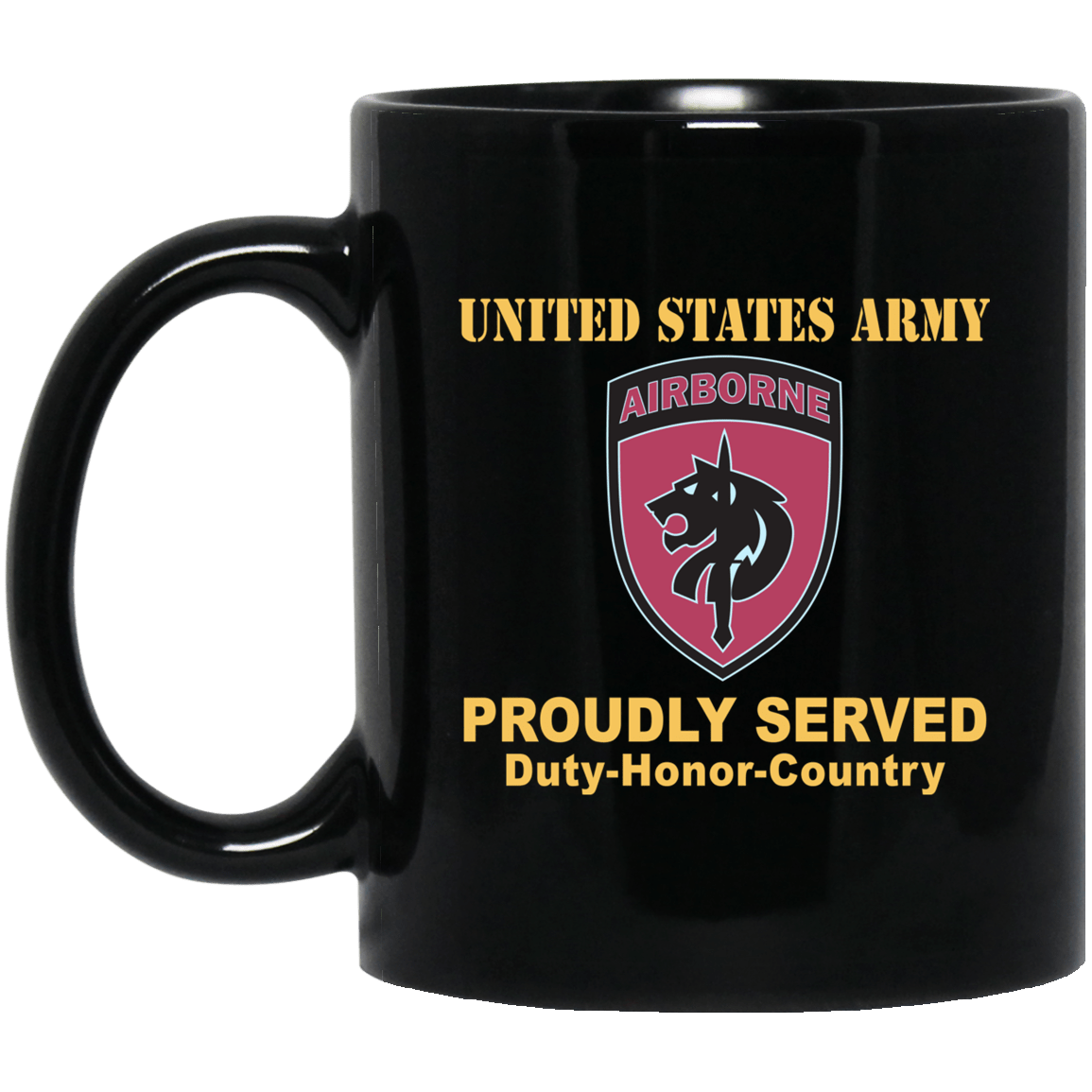 US ARMY SPECIAL OPERATIONS COMMAND AFRICA- 11 oz - 15 oz Black Mug-Mug-Army-CSIB-Veterans Nation
