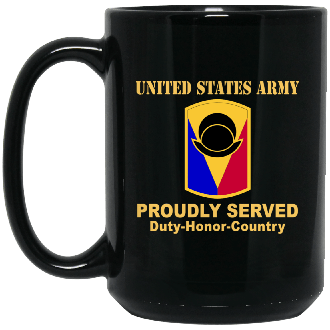 US ARMY 53RD INFANTRY BRIGADE COMBAT TEAM - 11 oz - 15 oz Black Mug-Mug-Army-CSIB-Veterans Nation