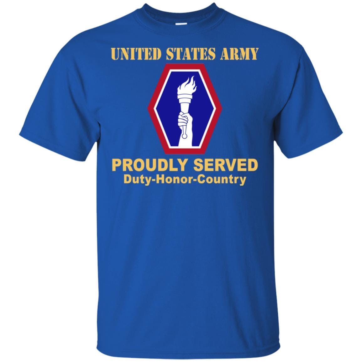 US ARMY 442 INFANTRY REGIMENT- Proudly Served T-Shirt On Front For Men-TShirt-Army-Veterans Nation