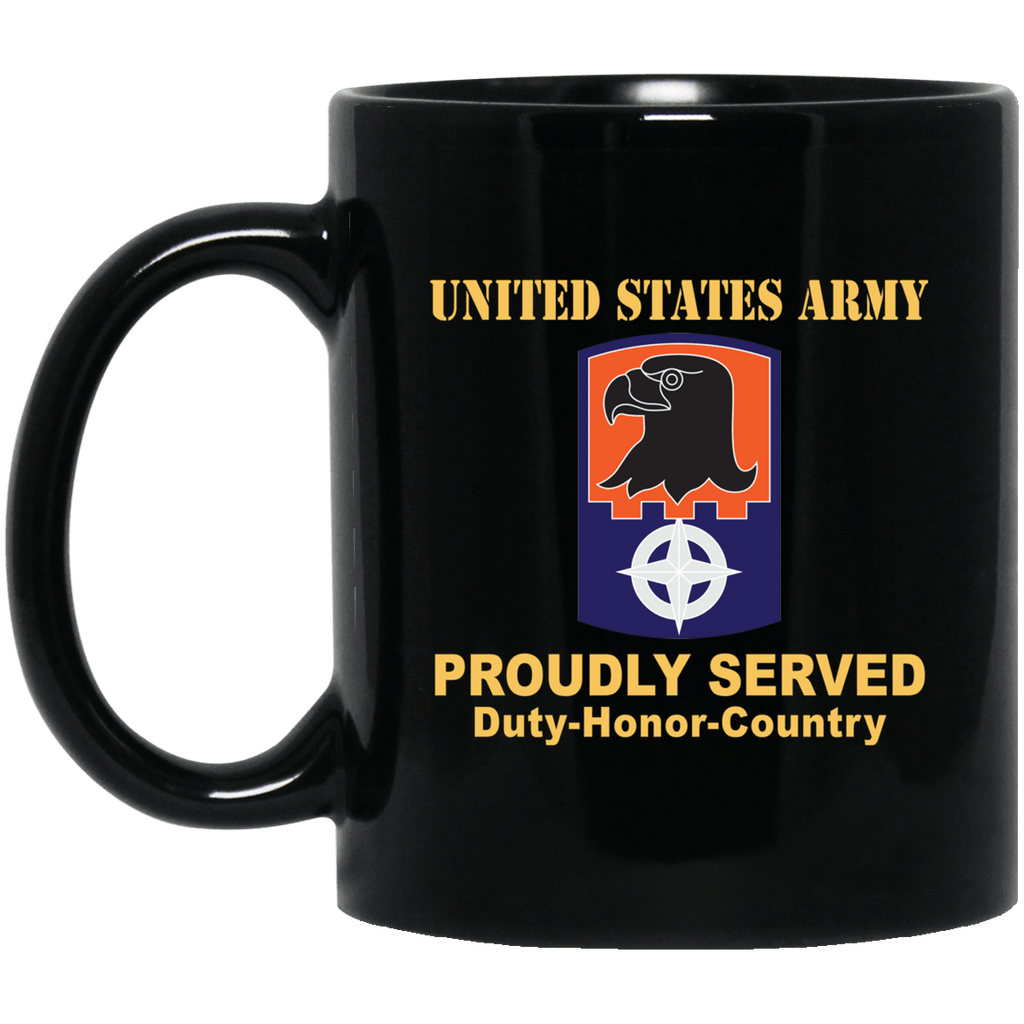 US ARMY 244TH AVIATION BRIGADE- 11 oz - 15 oz Black Mug-Mug-Army-CSIB-Veterans Nation