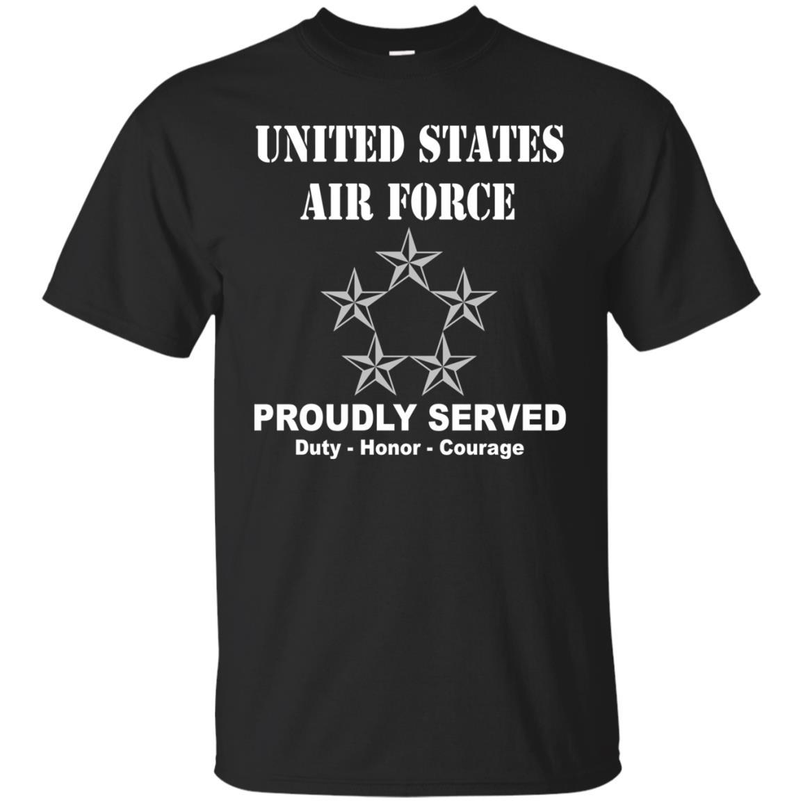 US Air Force O-10 General of the Air Force GAF O10 General Officer Ranks Men Front T Shirt For Air Force-TShirt-USAF-Veterans Nation