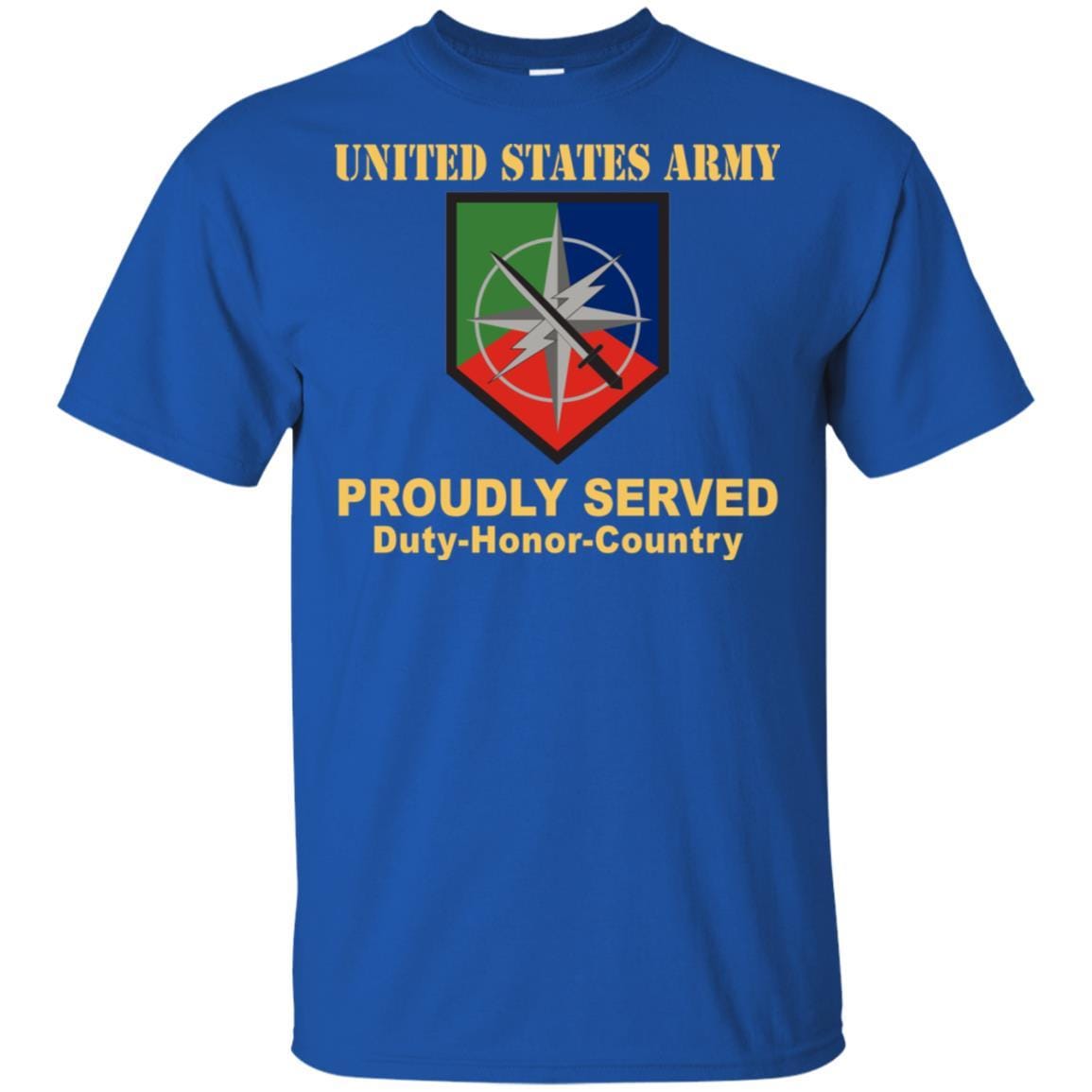 US ARMY 648 MANEUVER ENHANCEMENT BRIGADE- Proudly Served T-Shirt On Front For Men-TShirt-Army-Veterans Nation