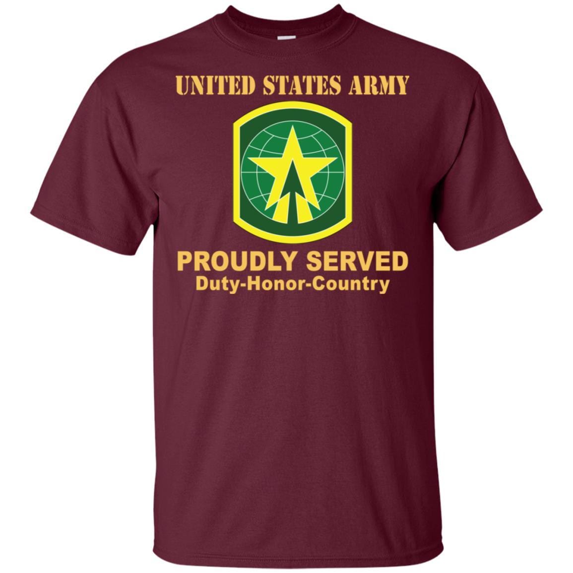 US ARMY 16TH MILITARY POLICE BRIGADE WITH AIRBORNE TAB- Proudly Served T-Shirt On Front For Men-TShirt-Army-Veterans Nation