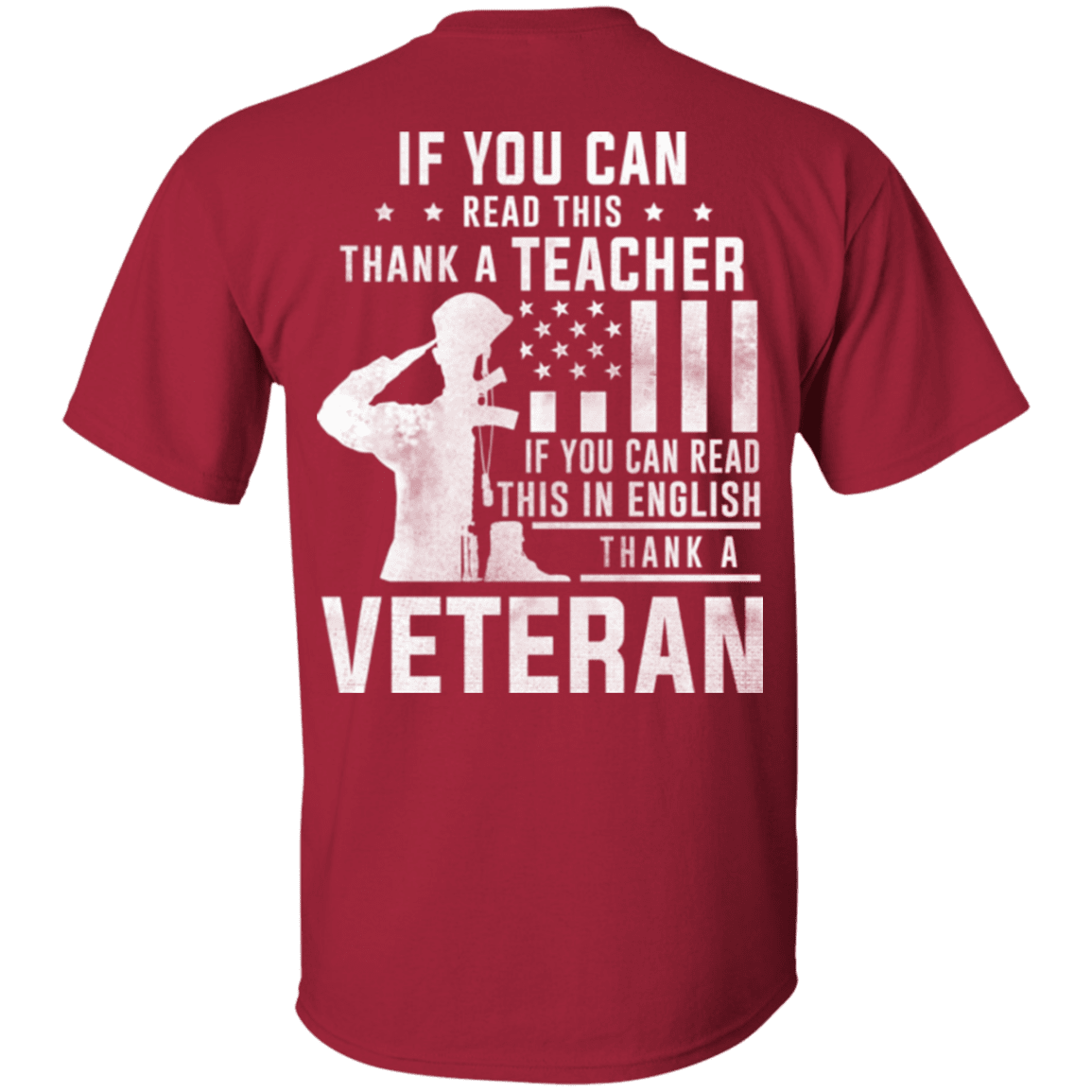 Military T-Shirt "Thank A Veteran"-TShirt-General-Veterans Nation