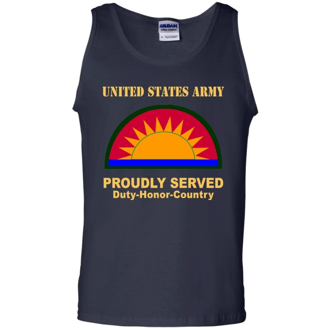 US ARMY 41ST INFANTRY BRIGADE COMBAT TEAM- Proudly Served T-Shirt On Front For Men-TShirt-Army-Veterans Nation
