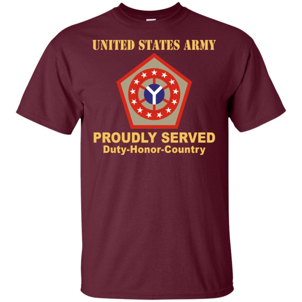 US ARMY 108 SUSTAINMENT BRIGADE - Proudly Served T-Shirt On Front For Men-TShirt-Army-Veterans Nation