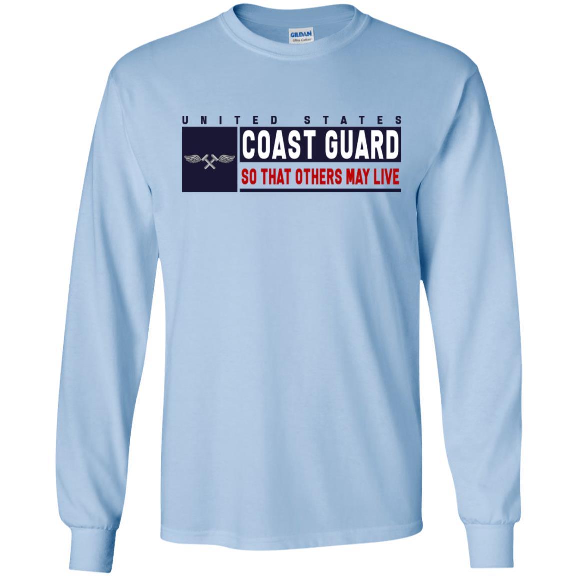 US Coast Guard Aviation Metalsmith AM Logo- So that others may live Long Sleeve - Pullover Hoodie-TShirt-USCG-Veterans Nation