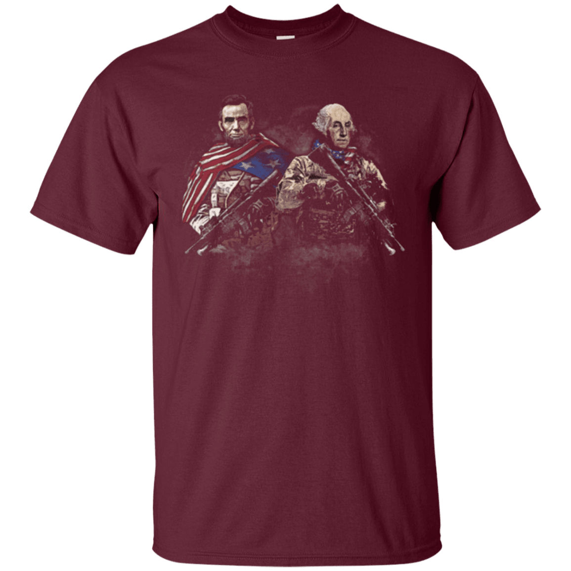 Military T-Shirt "Lincol - Washington Soldier Presidents"-TShirt-General-Veterans Nation