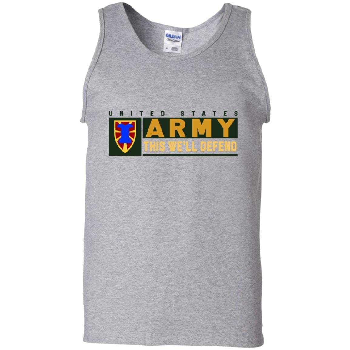 US Army 7TH TRANSPORTATION BRIGADE- This We'll Defend T-Shirt On Front For Men-TShirt-Army-Veterans Nation