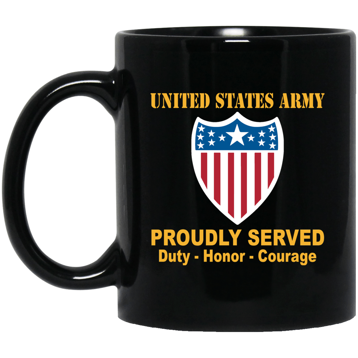 US Army Adjutant General Corps Black Mug 11 oz - 15 oz-Mug-Army-Branch-Veterans Nation