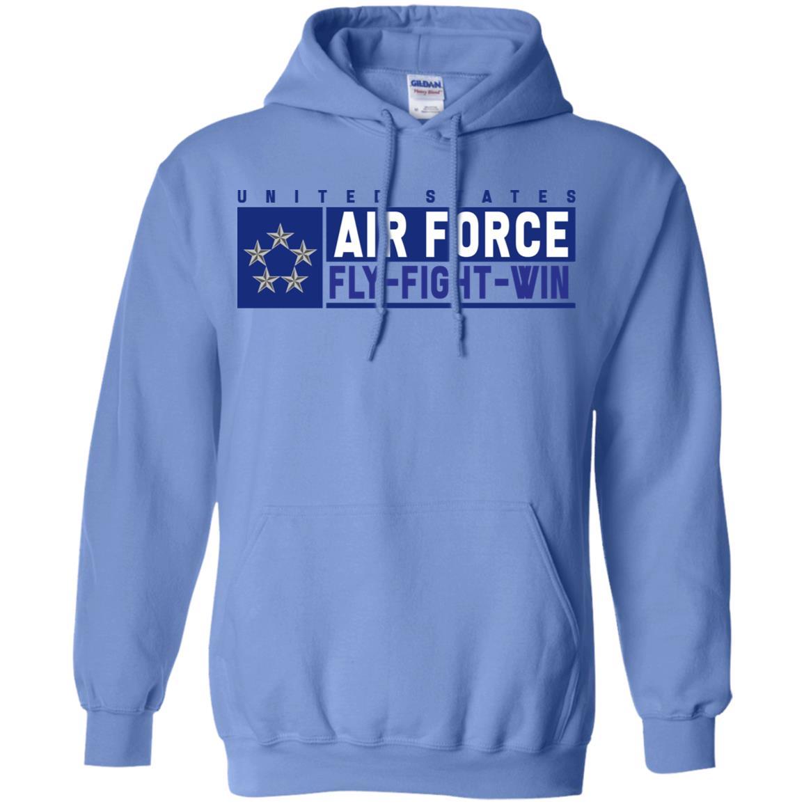 US Air Force O-10 General of the Air Force Fly - Fight - Win Long Sleeve - Pullover Hoodie-TShirt-USAF-Veterans Nation