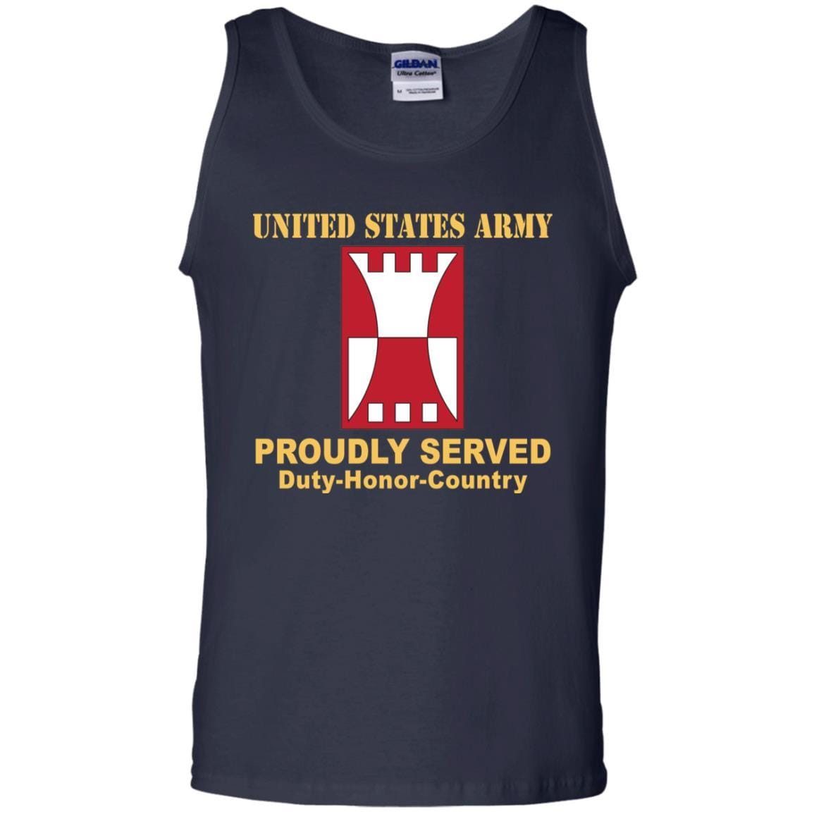 US ARMY 416 ENGINEER COMMAND- Proudly Served T-Shirt On Front For Men-TShirt-Army-Veterans Nation