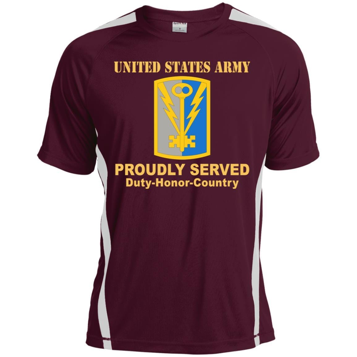 US ARMY 501 MILITARY INTELLIGENCE BRIGADE- Proudly Served T-Shirt On Front For Men-TShirt-Army-Veterans Nation