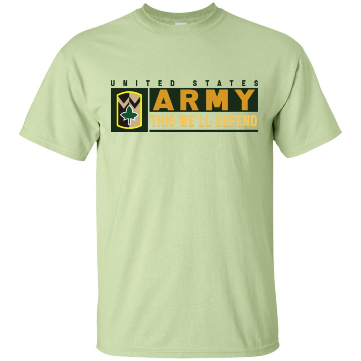 US Army 4TH SUSTAINMENT BRIGADE- This We'll Defend T-Shirt On Front For Men-TShirt-Army-Veterans Nation