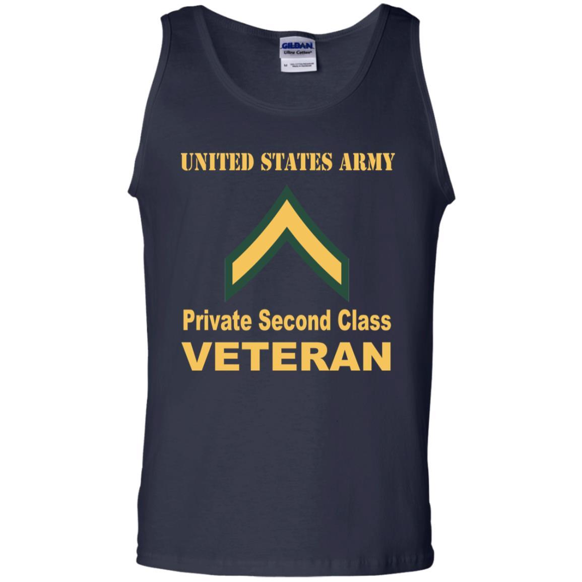 Army E-2 PV2 E2 Private Second Class Enlisted Soldier Veteran Men T Shirt On Front-TShirt-Army-Veterans Nation