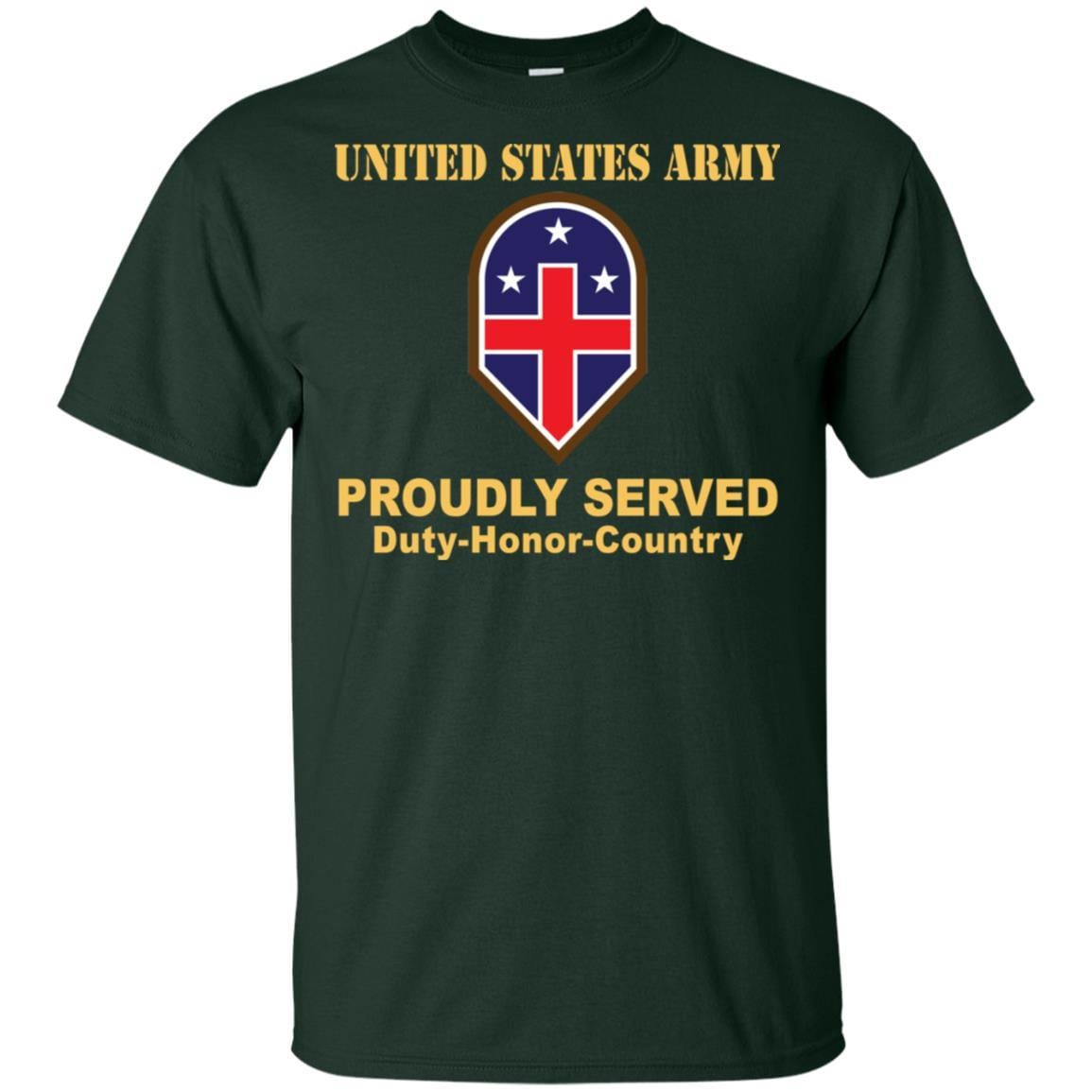 US ARMY 332 MEDICAL BRIGADE- Proudly Served T-Shirt On Front For Men-TShirt-Army-Veterans Nation