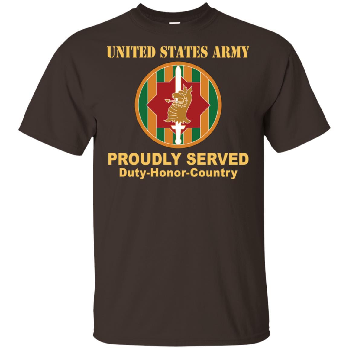 US ARMY 89TH MILITARY POLICE BRIGADE - Proudly Served T-Shirt On Front For Men-TShirt-Army-Veterans Nation