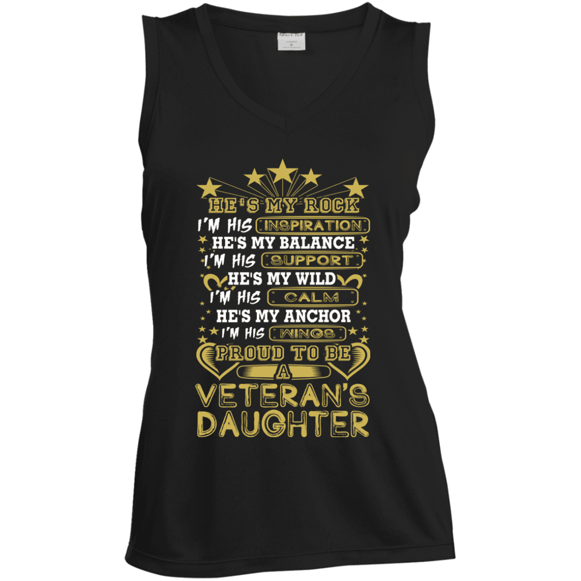 Military T-Shirt "Proud To Be A Veteran's Daughter"-TShirt-General-Veterans Nation