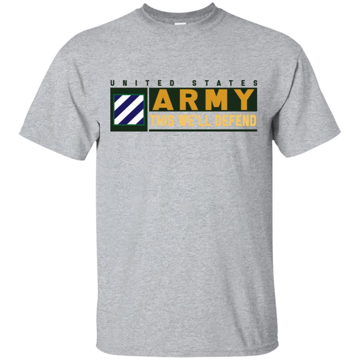 US Army 3rd Infantry Division,- This We'll Defend T-Shirt On Front For Men-TShirt-Army-Veterans Nation