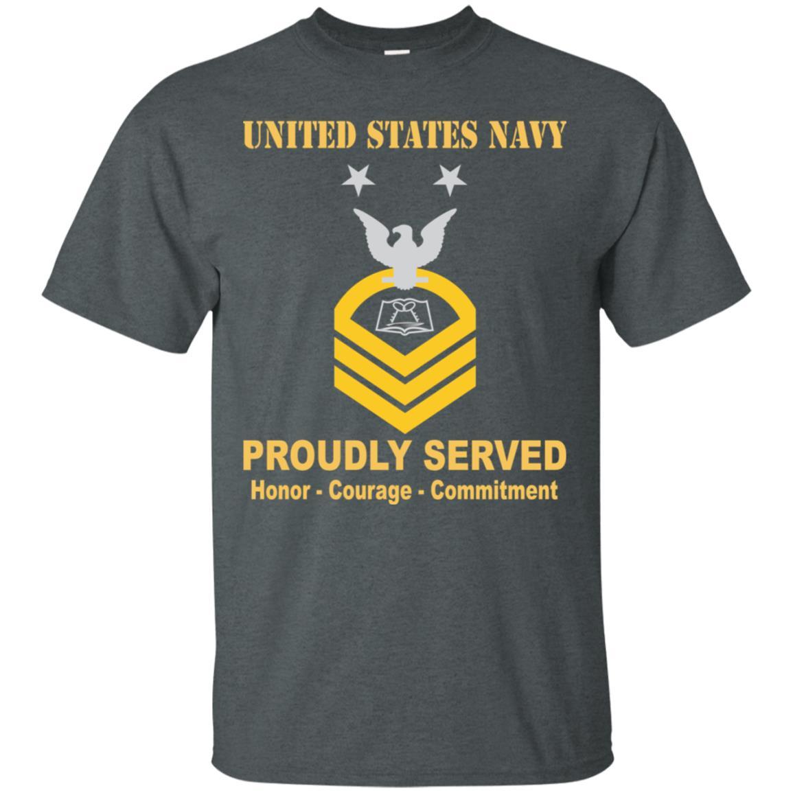 Navy Culinary Specialist Navy CS E-9 Rating Badges Proudly Served T-Shirt For Men On Front-TShirt-Navy-Veterans Nation