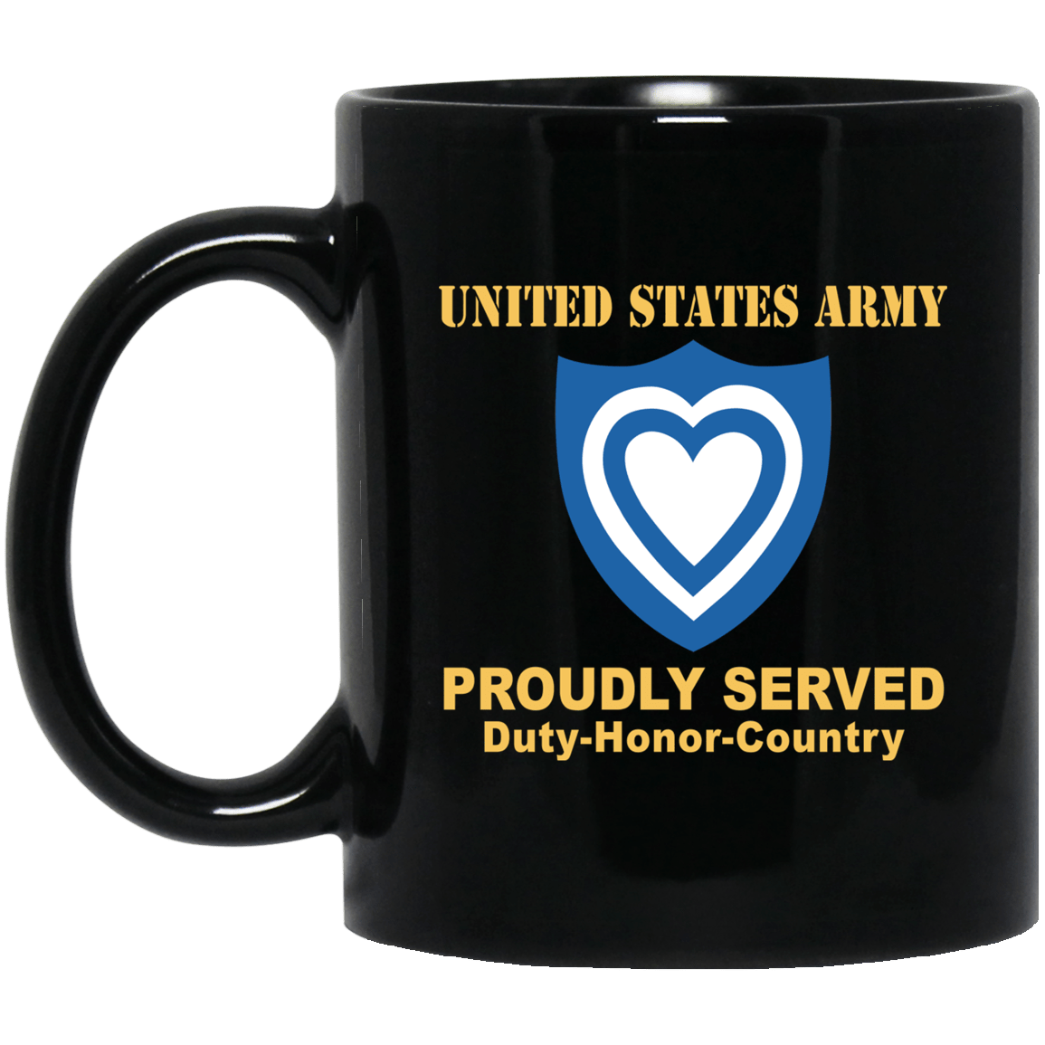 US ARMY XXIV CORPS- 11 oz - 15 oz Black Mug-Mug-Army-CSIB-Veterans Nation