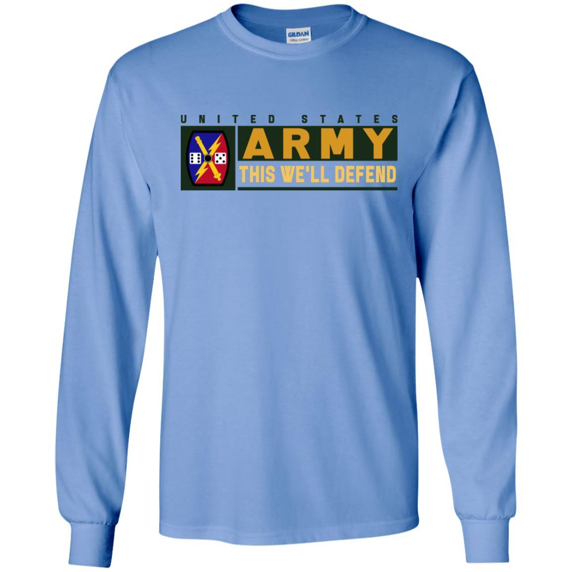 US Army 65 FIRES BRIGADE- This We'll Defend T-Shirt On Front For Men-TShirt-Army-Veterans Nation