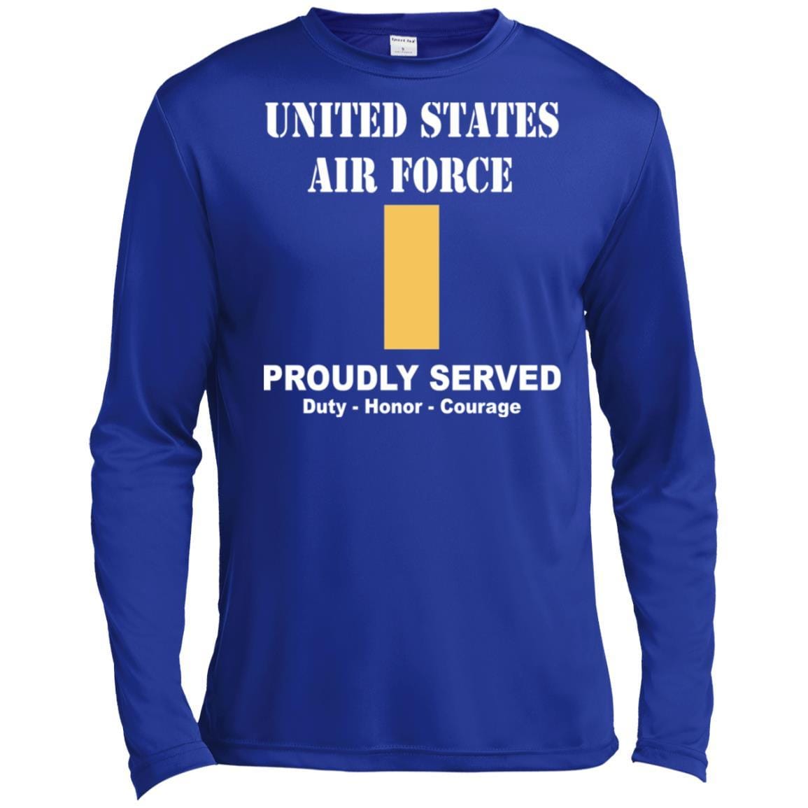 US Air Force O-1 Second Lieutenant 2d Lt O1 Commissioned Officer Ranks T shirt Sport-Tek Tall Pullover Hoodie - T-Shirt-TShirt-USAF-Veterans Nation