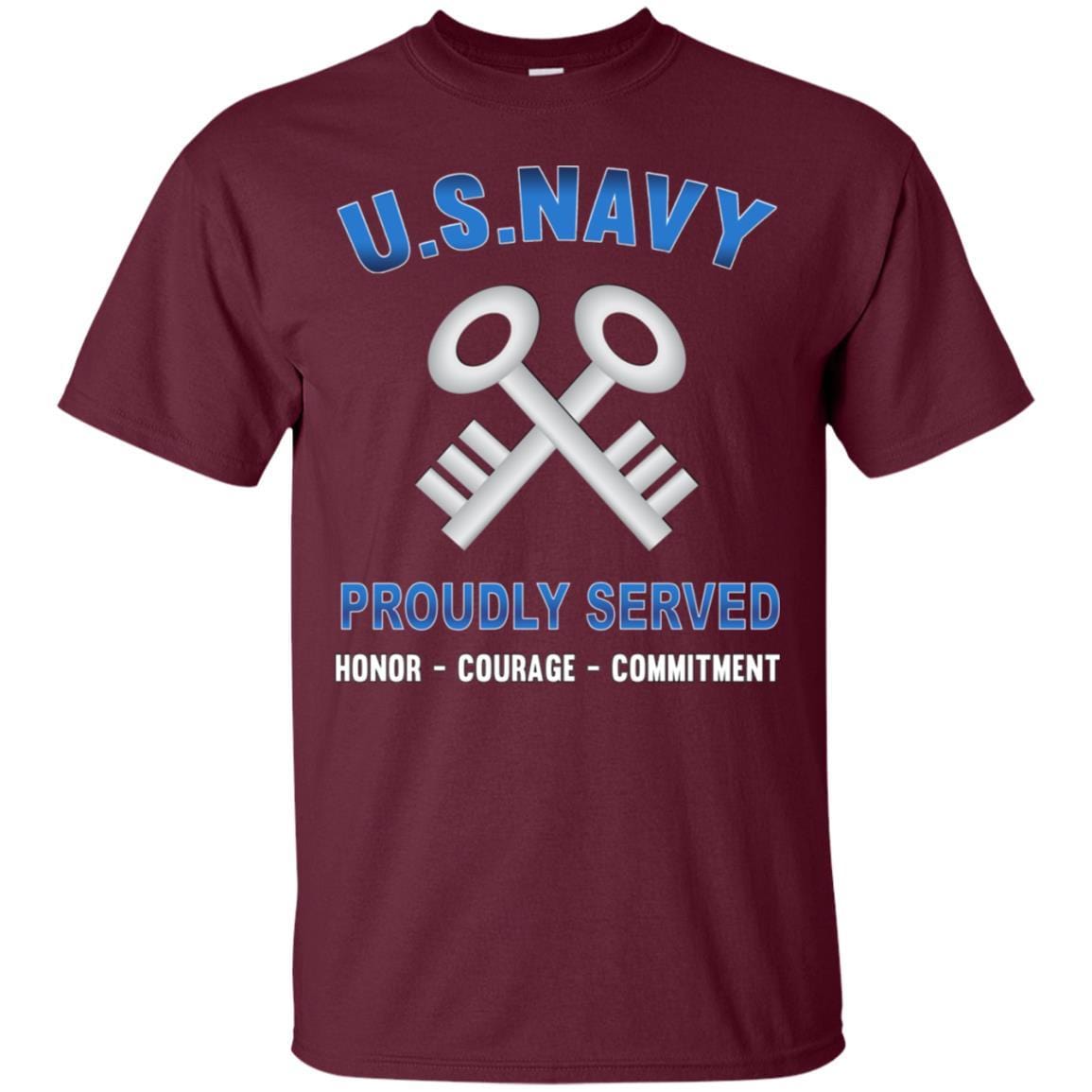 U.S Navy Logistics specialist Navy LS - Proudly Served T-Shirt For Men On Front-TShirt-Navy-Veterans Nation