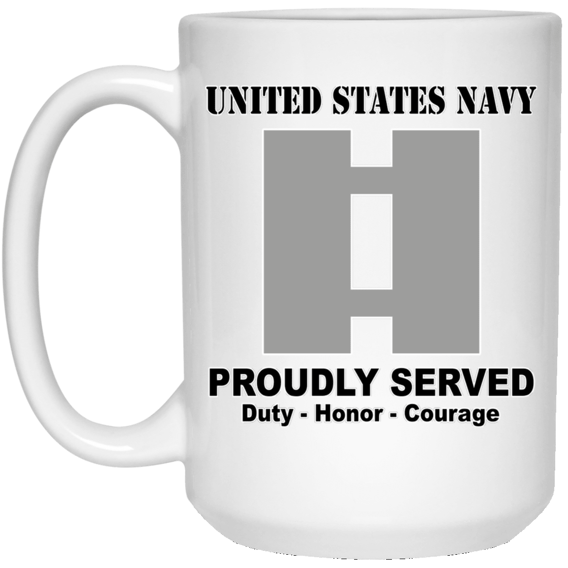 US Navy O-3 Lieutenant O3 LT Junior Officer Ranks T shirt White Coffee Mug - Stainless Travel Mug-Mug-Navy-Officer-Veterans Nation