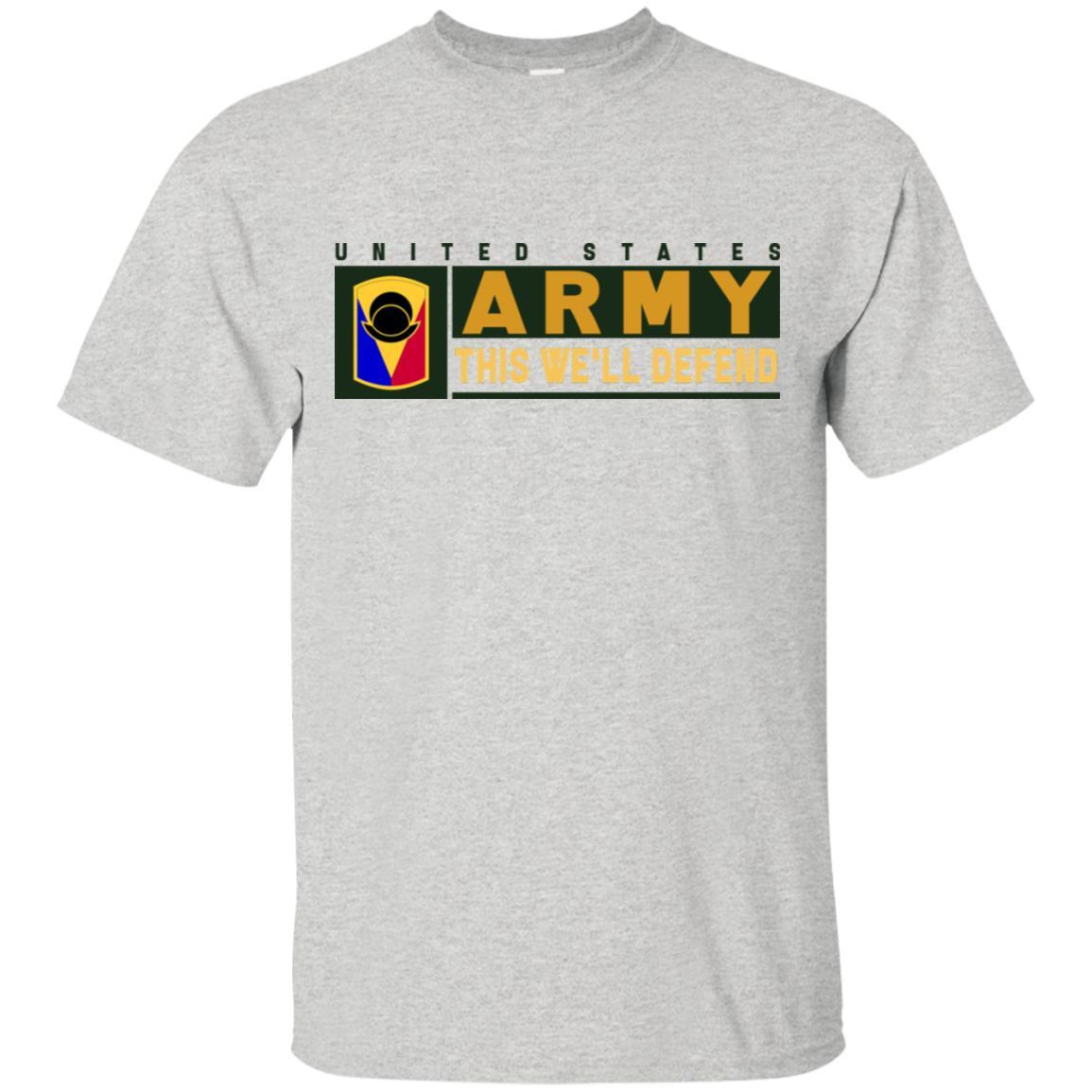 US Army 53RD INFANTRY BRIGADE COMBAT TEAM- This We'll Defend T-Shirt On Front For Men-TShirt-Army-Veterans Nation