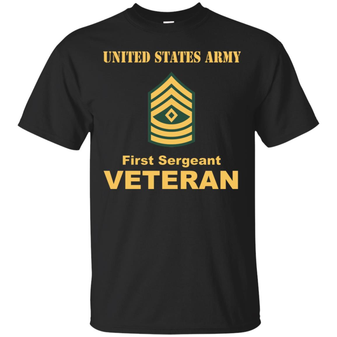 US Army E-8 First Sergeant E8 1SG Noncommissioned Officer Veteran Men T Shirt On Front-TShirt-Army-Veterans Nation