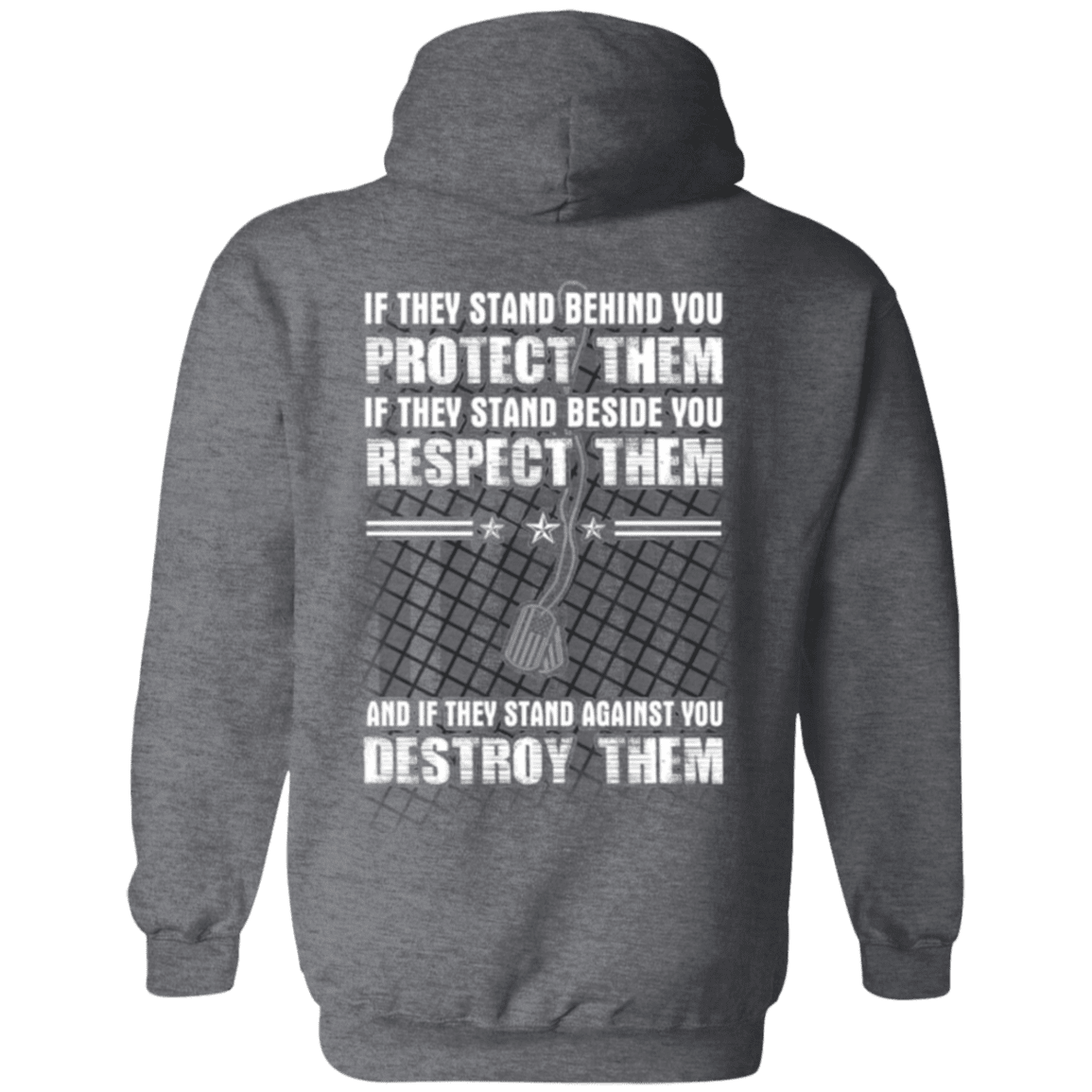 Military T-Shirt "Protect Them Respect Them Destroy Them Veteran"-TShirt-General-Veterans Nation