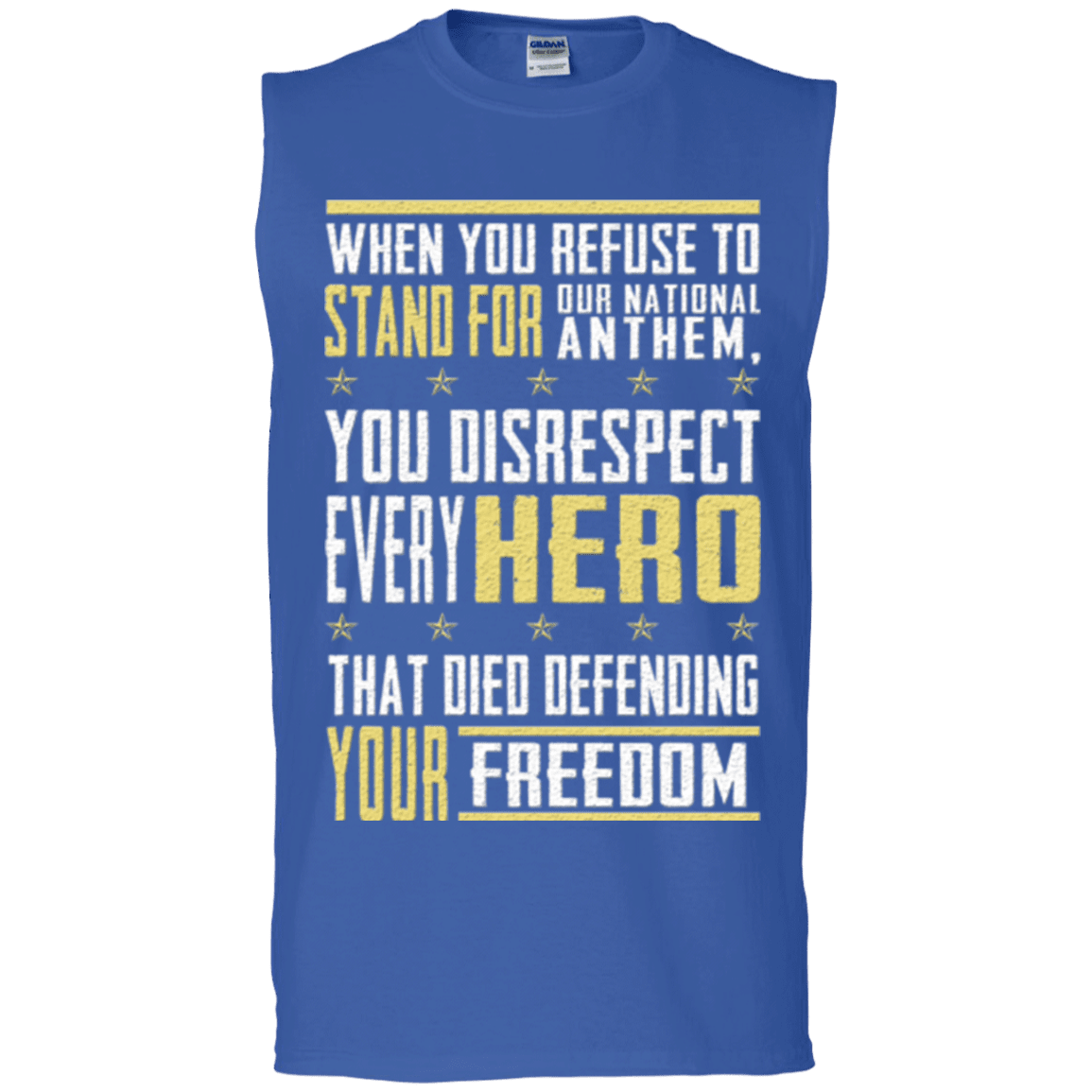Military T-Shirt "Stand For Our National"-TShirt-General-Veterans Nation