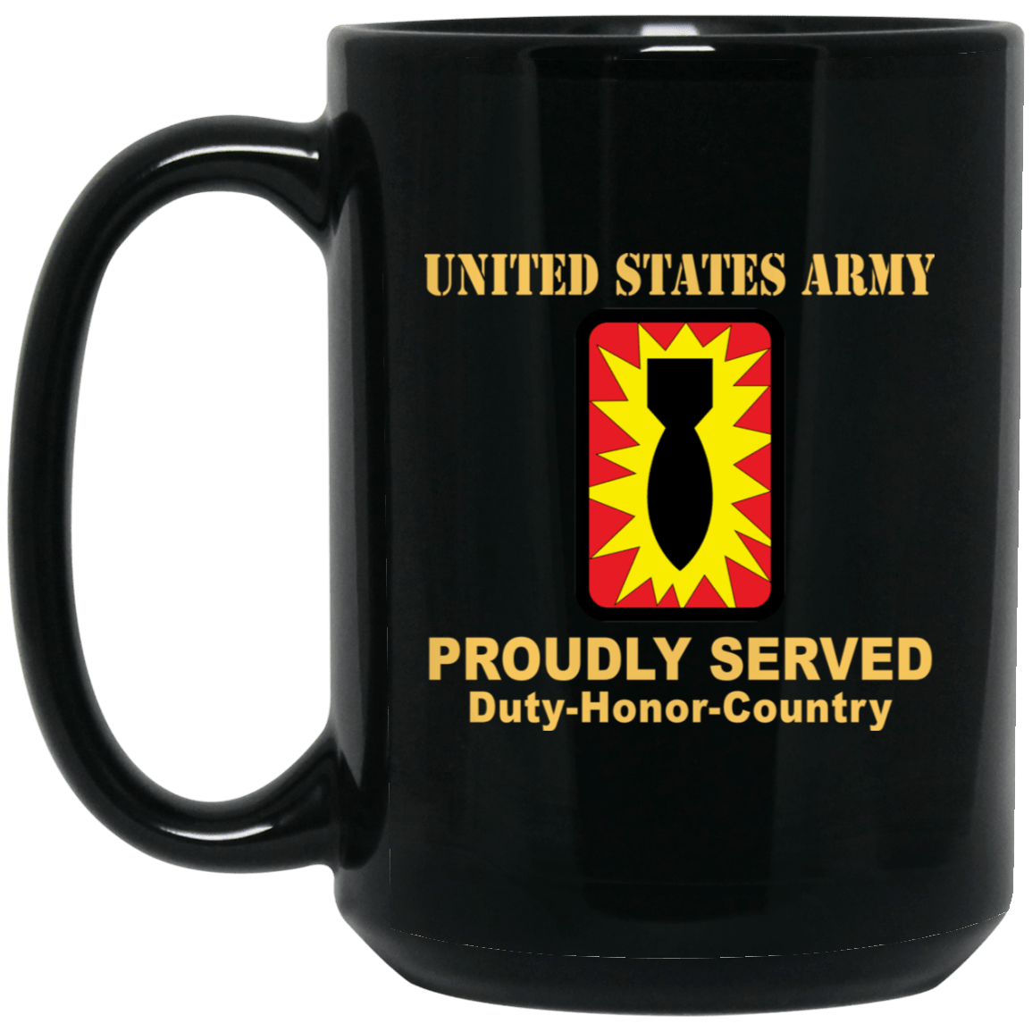 US ARMY 52ND ORDNANCE GROUP - 11 oz - 15 oz Black Mug-Mug-Army-CSIB-Veterans Nation