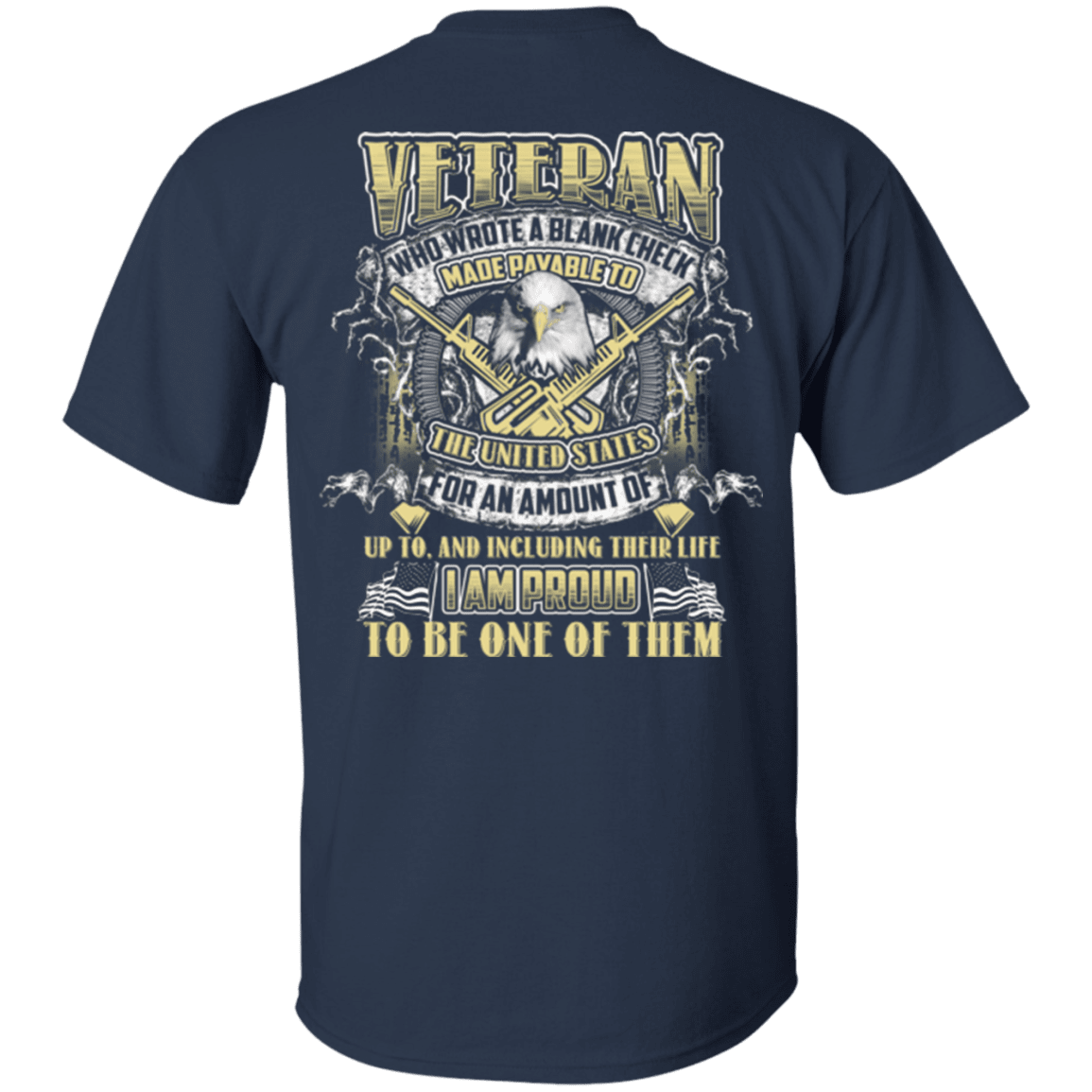 Military T-Shirt "Proud To Be Veteran"-TShirt-General-Veterans Nation