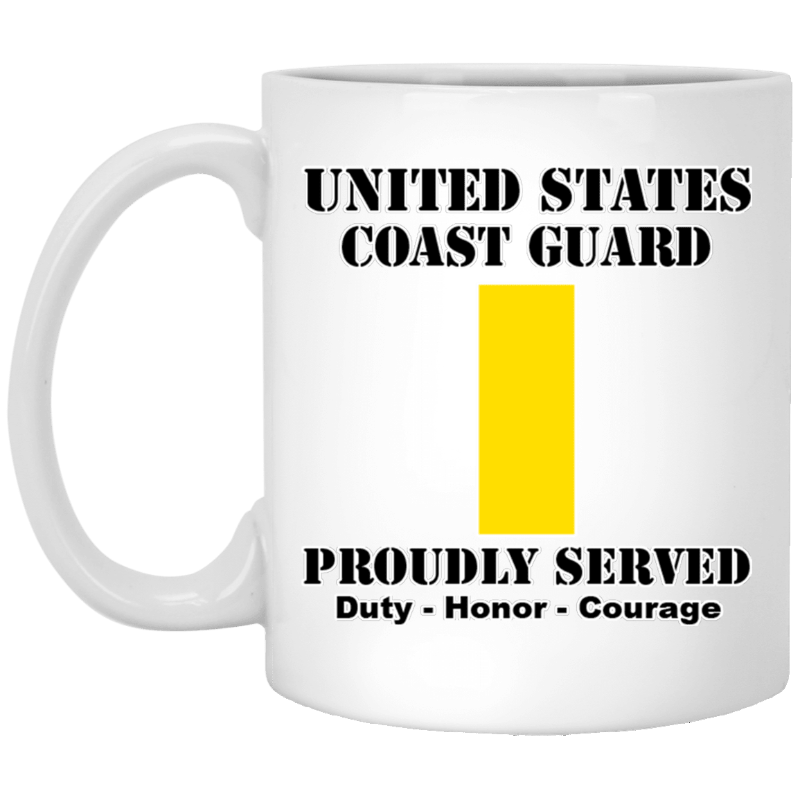 US Coast Guard O-1 Ensign O1 ENS Junior Officer Ranks White Coffee Mug - Stainless Travel Mug-Mug-USCG-Officer-Veterans Nation