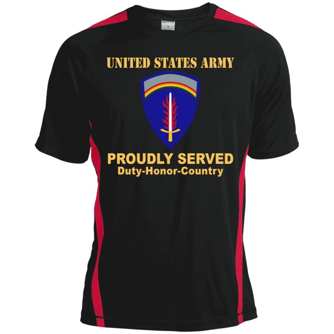 UNITED STATES ARMY EUROPE- Proudly Served T-Shirt On Front For Men-TShirt-Army-Veterans Nation