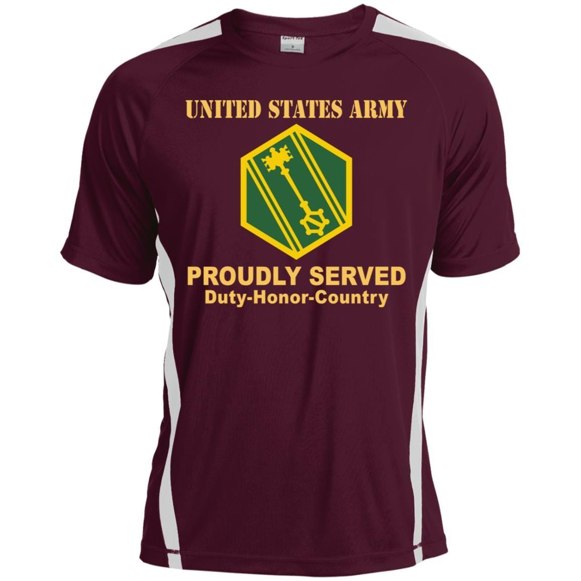 US ARMY 46TH MILITARY POLICE COMMAND- Proudly Served T-Shirt On Front For Men-TShirt-Army-Veterans Nation