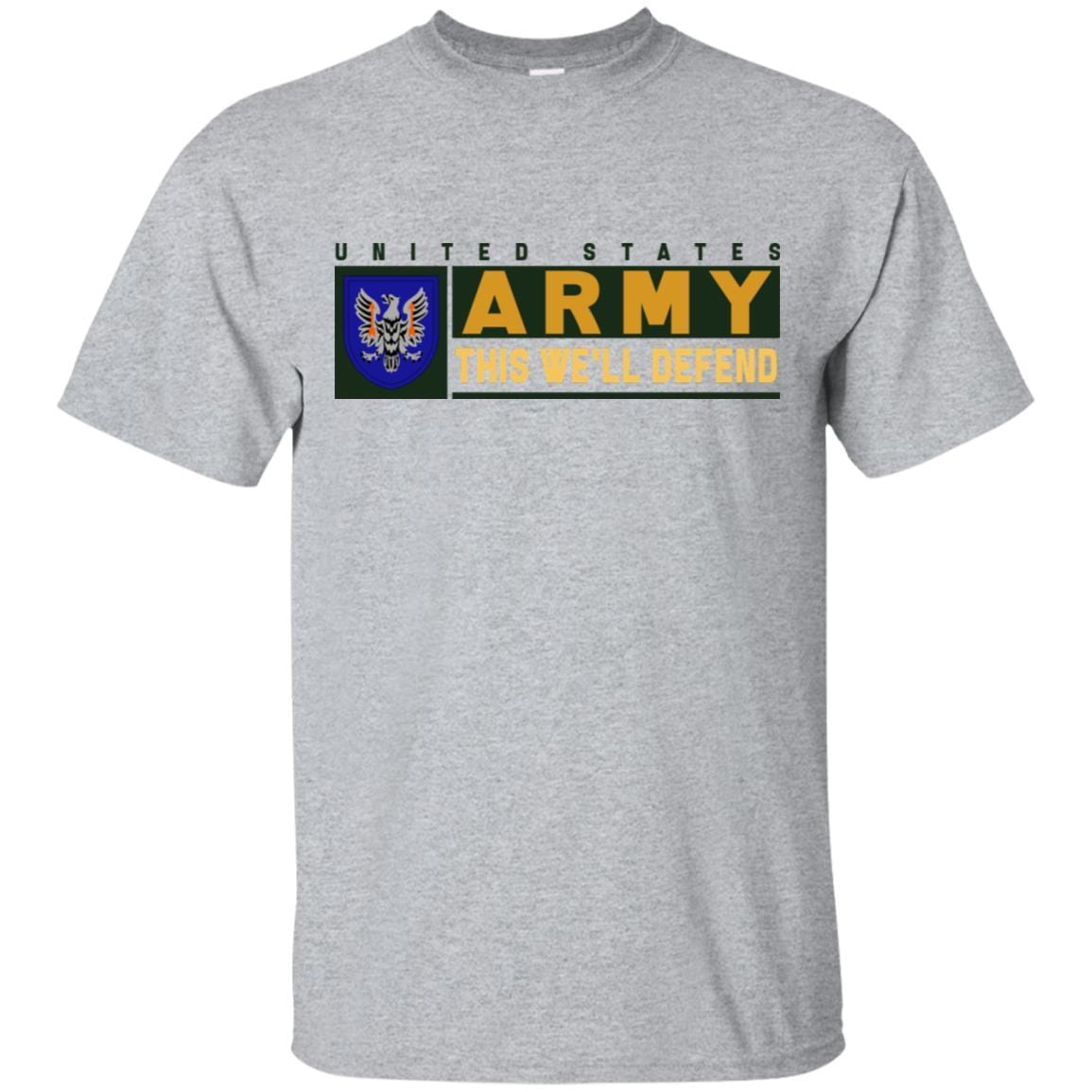 US Army 11TH AVIATION COMMAND- This We'll Defend T-Shirt On Front For Men-TShirt-Army-Veterans Nation