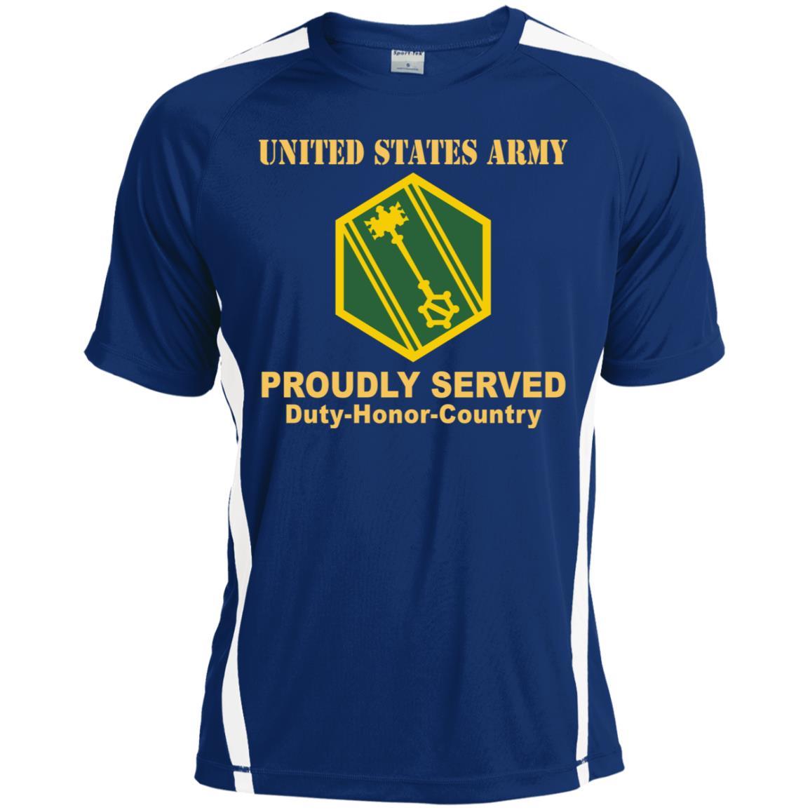 US ARMY 46TH MILITARY POLICE COMMAND- Proudly Served T-Shirt On Front For Men-TShirt-Army-Veterans Nation