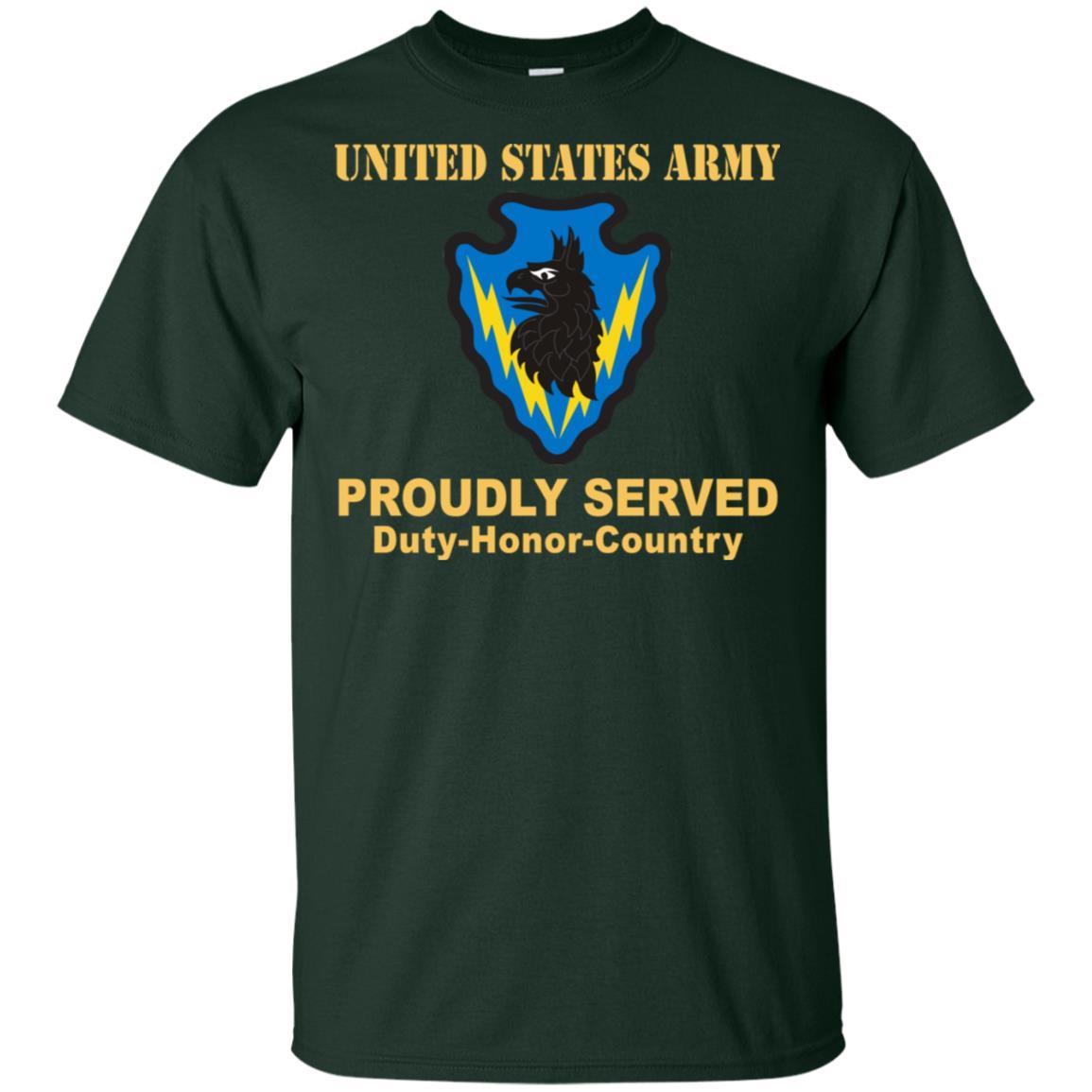 US ARMY 71ST EXPEDITIONARY MILITARY INTELLIGENCE BRIGADE - Proudly Served T-Shirt On Front For Men-TShirt-Army-Veterans Nation