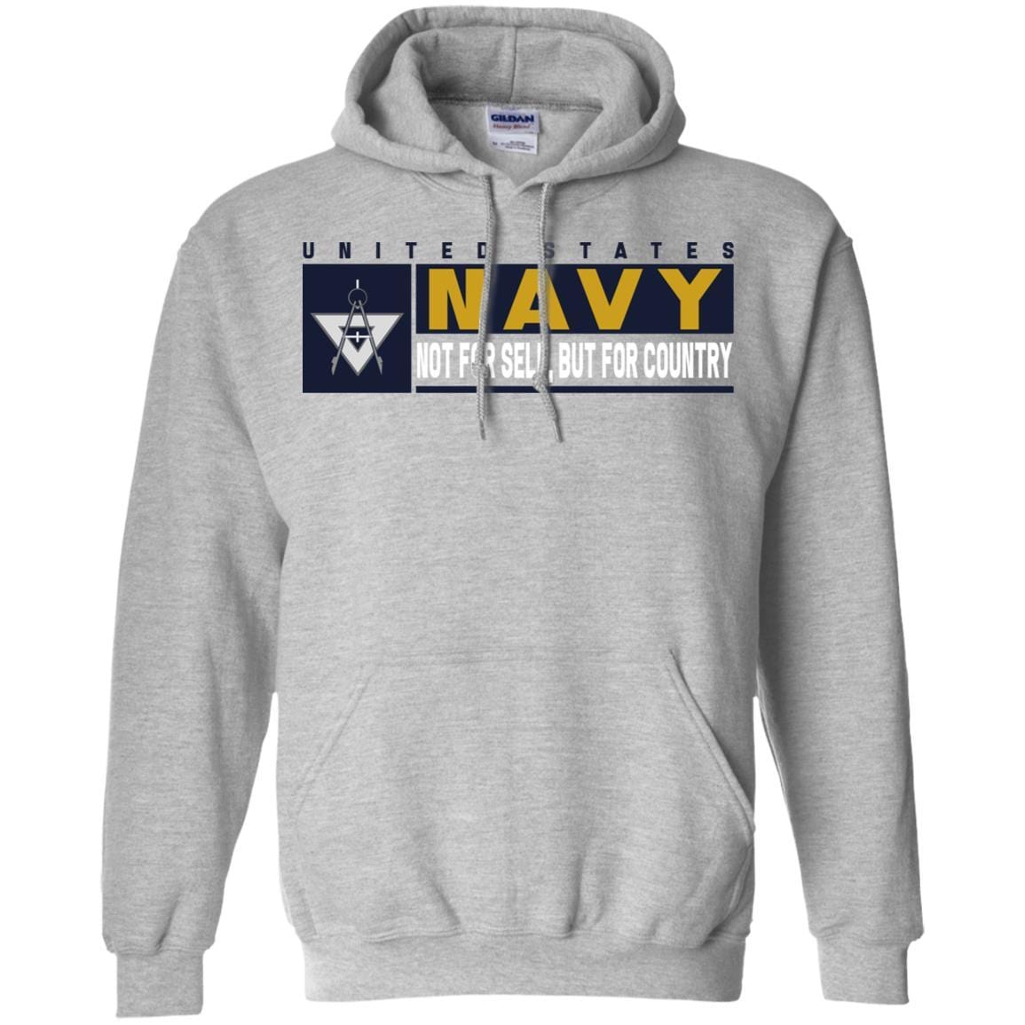 Navy Draftsman Navy DM- Not for self Long Sleeve - Pullover Hoodie-TShirt-Navy-Veterans Nation