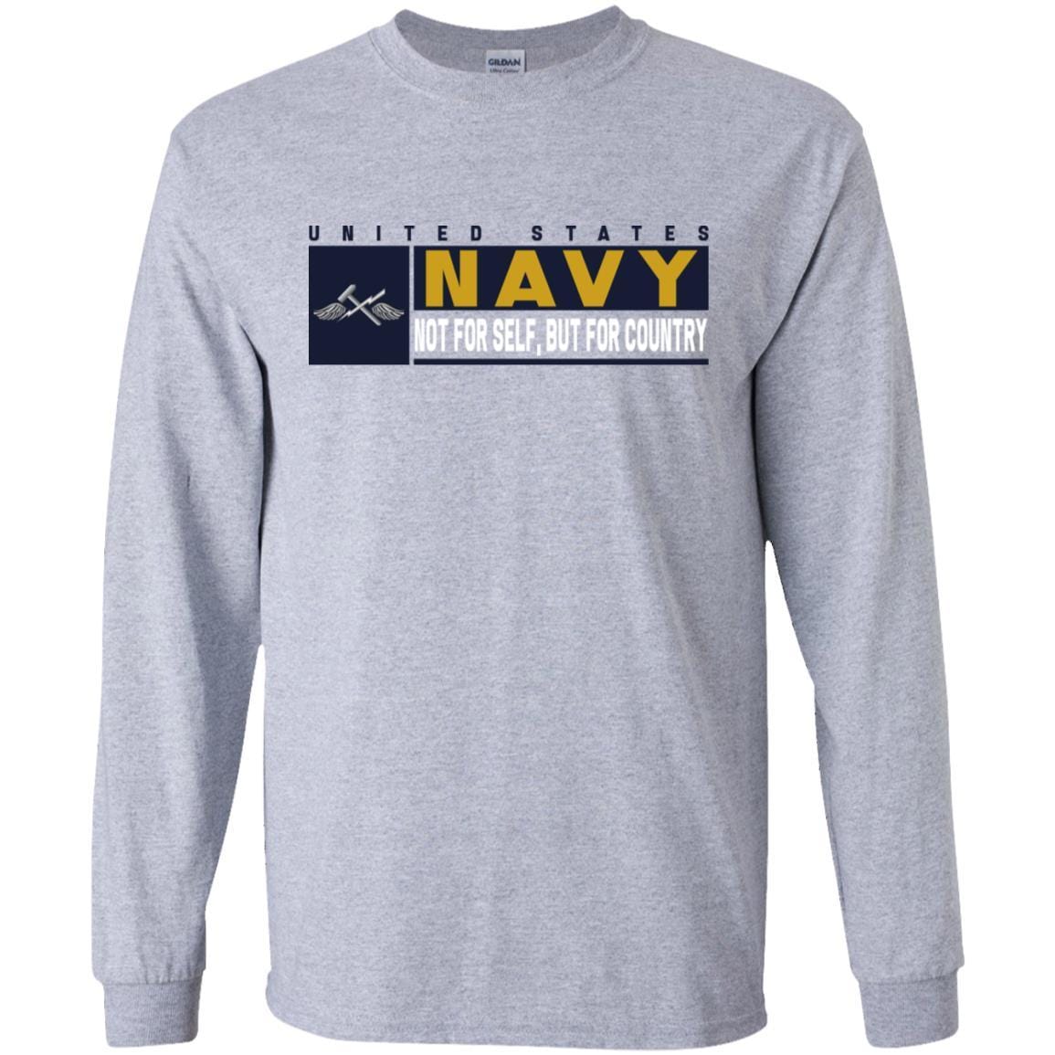 Navy Aviation Support Equipment Tech Navy AS- Not for self Long Sleeve - Pullover Hoodie-TShirt-Navy-Veterans Nation
