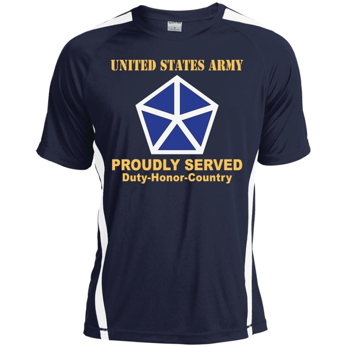 US ARMY 5TH CORPS- Proudly Served T-Shirt On Front For Men-TShirt-Army-Veterans Nation