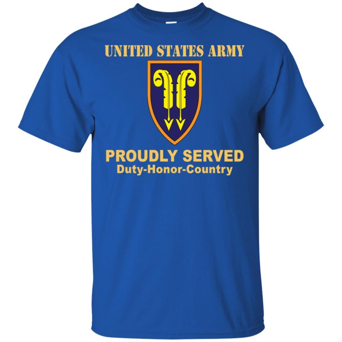 US ARMY 22ND SUPPORT COMMAND - Proudly Served T-Shirt On Front For Men-TShirt-Army-Veterans Nation