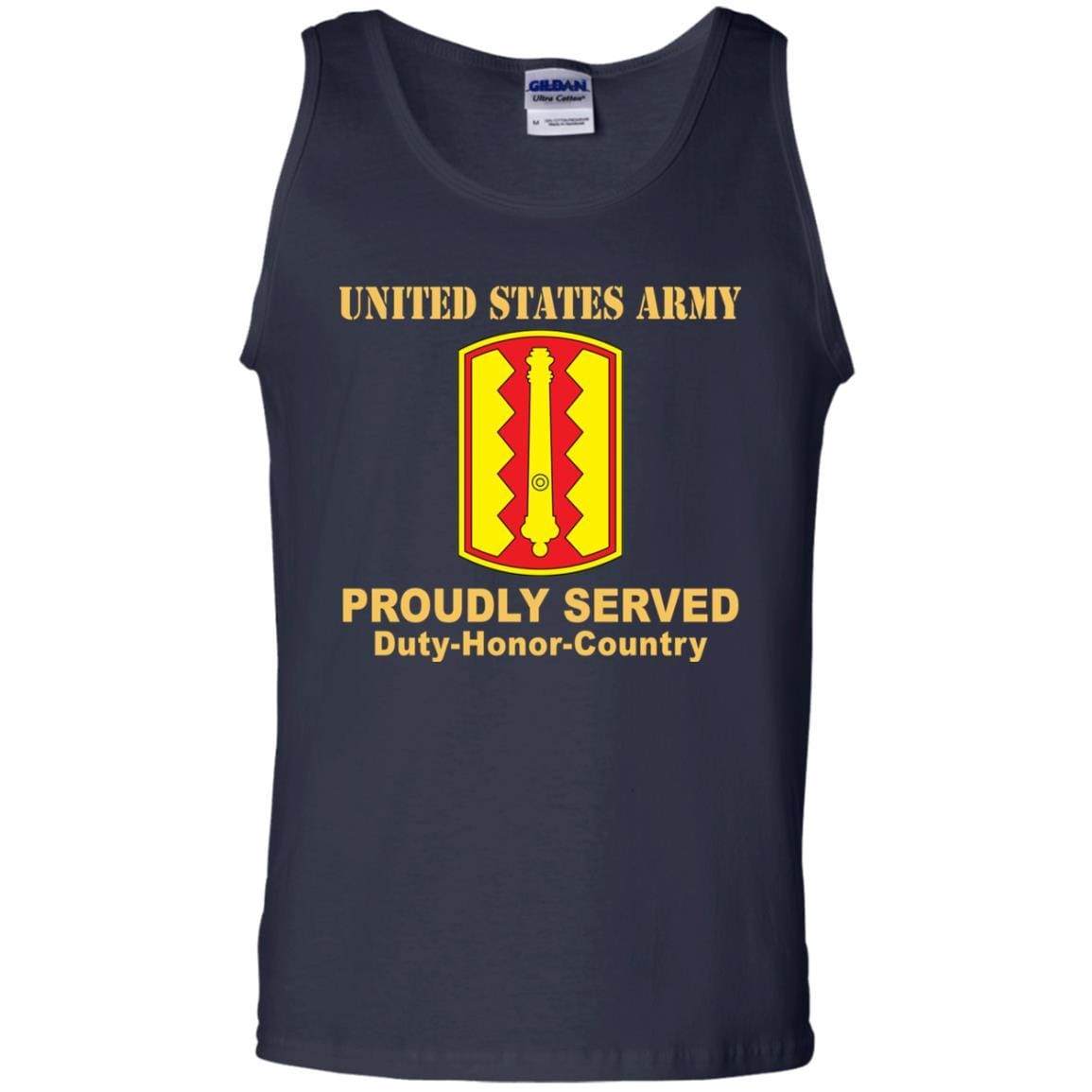 US ARMY 54 FIELD ARTILLERY BRIGADE - Proudly Served T-Shirt On Front For Men-TShirt-Army-Veterans Nation