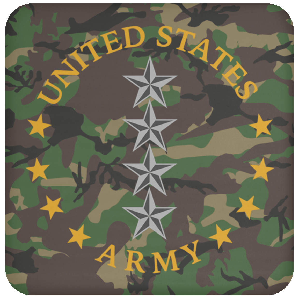 US Army O-10 General O10 GEN General Officer Coaster-Coaster-Army-Ranks-Veterans Nation