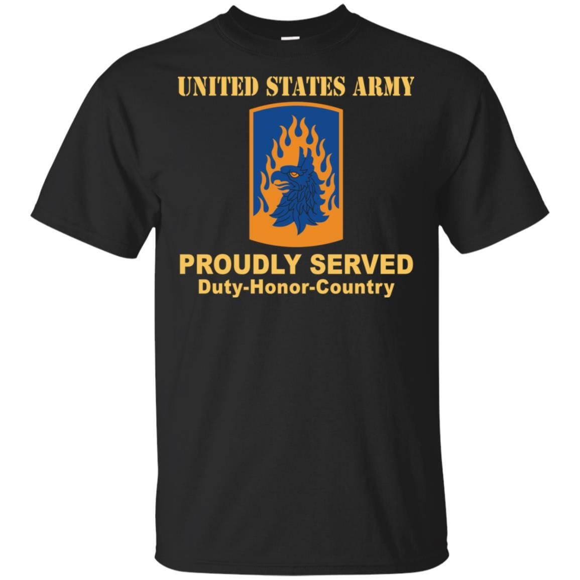 US ARMY 12TH COMBAT AVIATION BRIGADE- Proudly Served T-Shirt On Front For Men-TShirt-Army-Veterans Nation